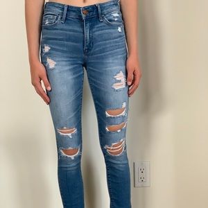 Blue Harper Super Skinny Jeans Abercrombie